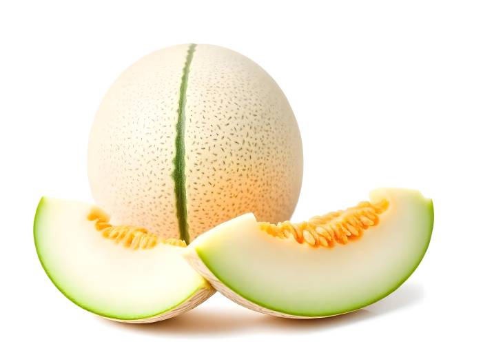 Ripe Melon and Slice A Colorful Treat